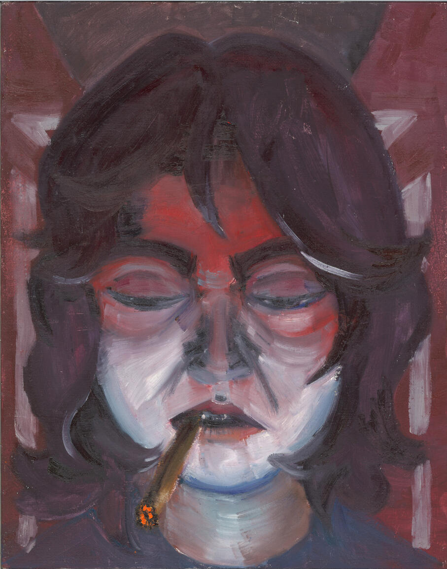 Backyard Escape oil on canvas 2023